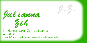 julianna zih business card